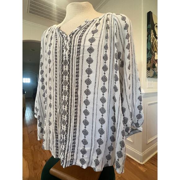 SONOMA 3/4 sleeve blouse WOMENS PLUS SIZE XXL - Picture 2 of 8